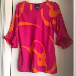 ESCAPADA bright colorful tunic..XS